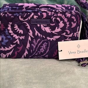 Vera Bradley | Purple Crossbody Bag with Floral Pattern